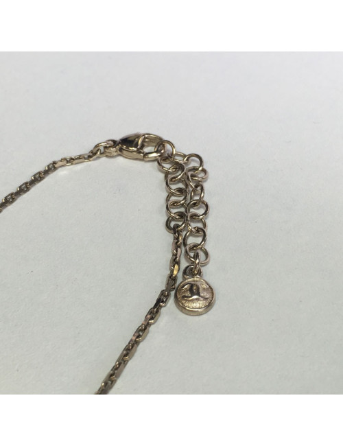 CHANEL CC necklace gold metal