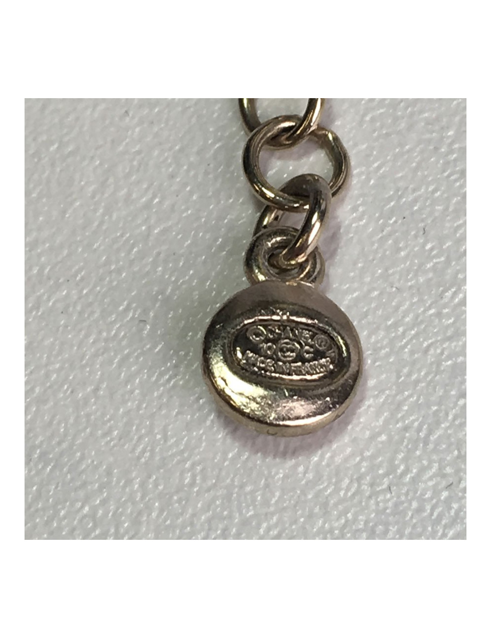 CHANEL CC necklace gold metal