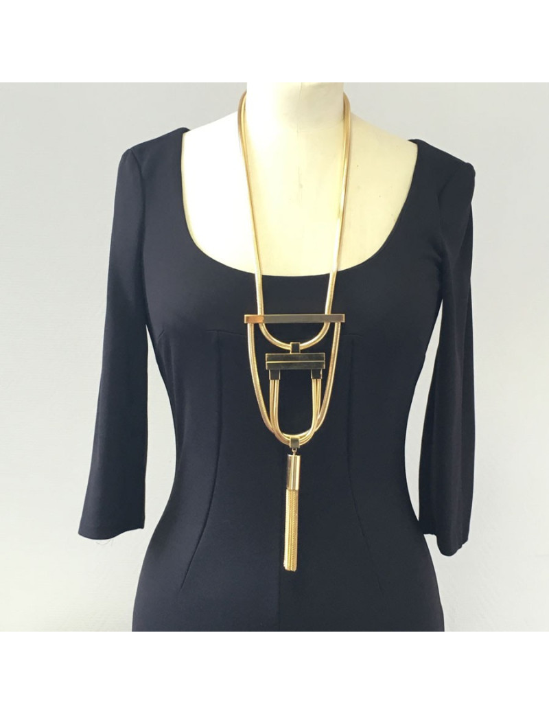 YVES SAINT LAURENT necklace gold metal