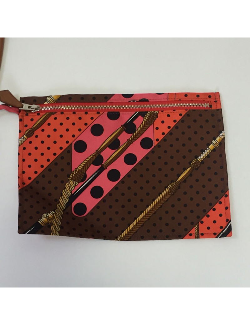 Multicolor silk scarf HERMÈS "Silky City" bag