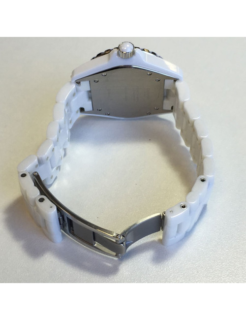 xxx Montre J 12 CHANEL céramique blanche et diamants