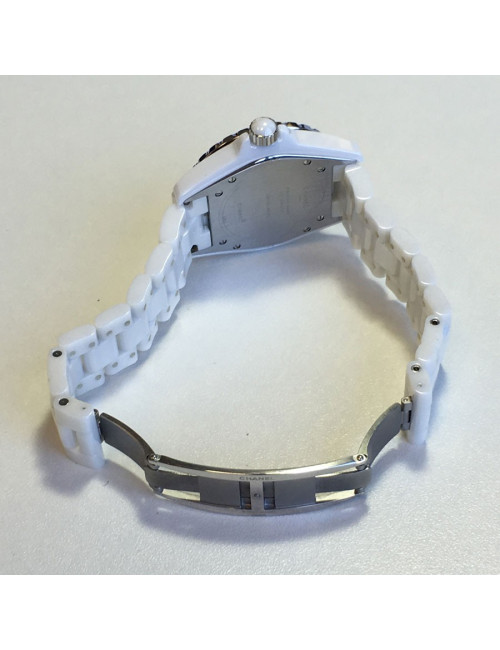 xxx Montre J 12 CHANEL céramique blanche et diamants