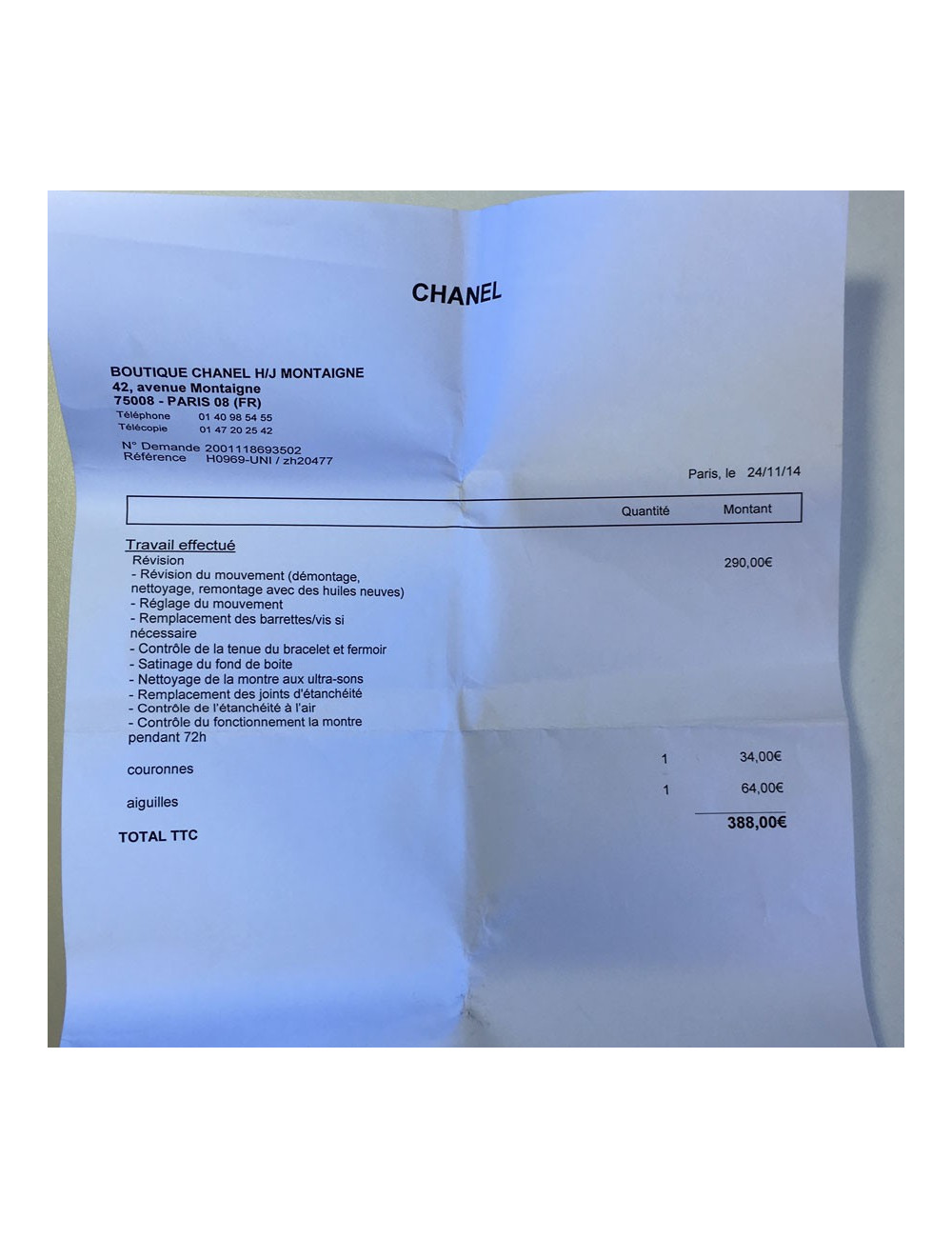 xxx Montre J 12 CHANEL céramique blanche et diamants