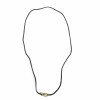 HERMES necklace in gold and black fabric cord