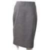 YVES SAINT LAURENT T 40 portfolio in wool skirt grey