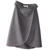 YVES SAINT LAURENT T 40 portfolio in wool skirt grey