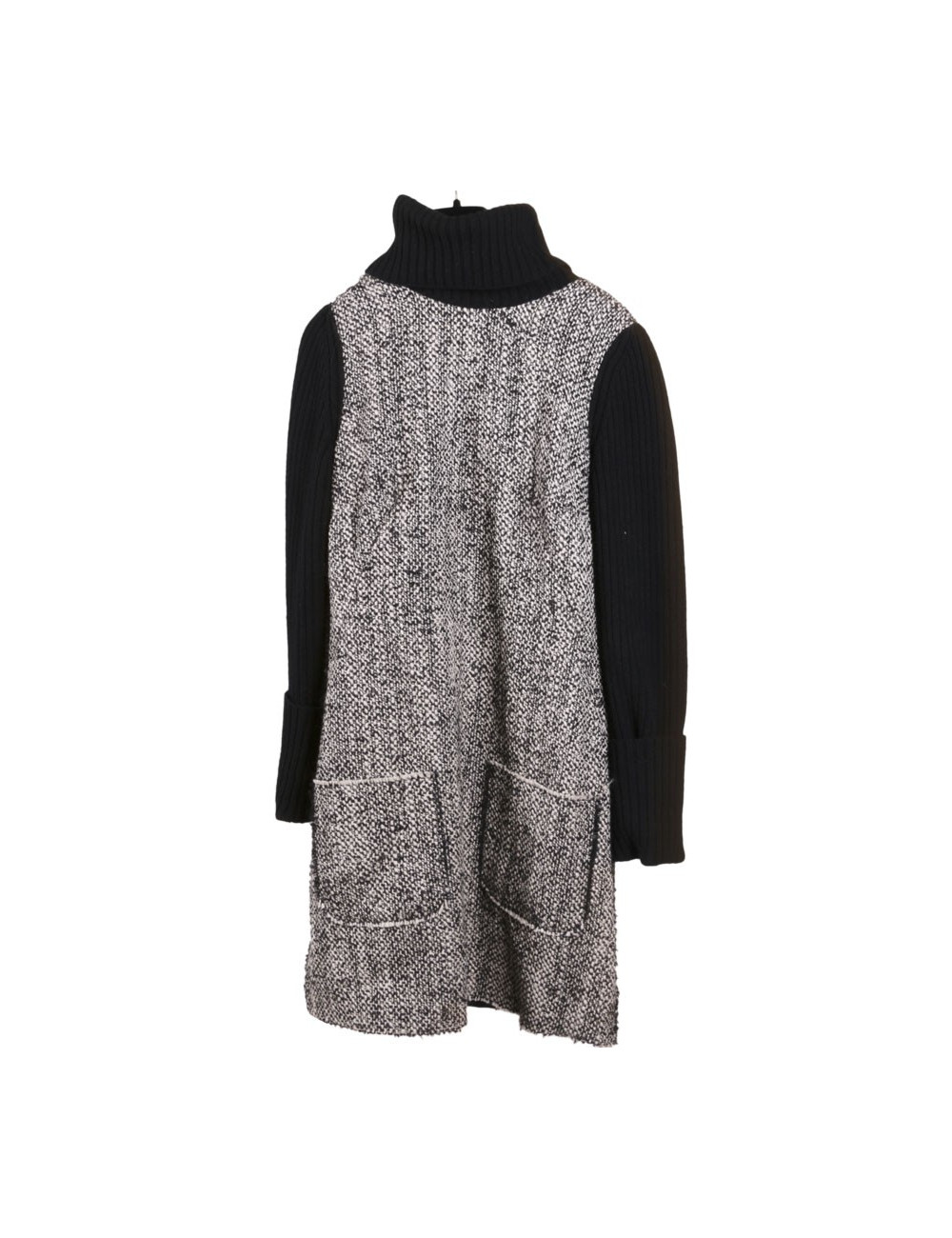 Robe DOLCE & GABBANA en laine noire et blanche T 42 it