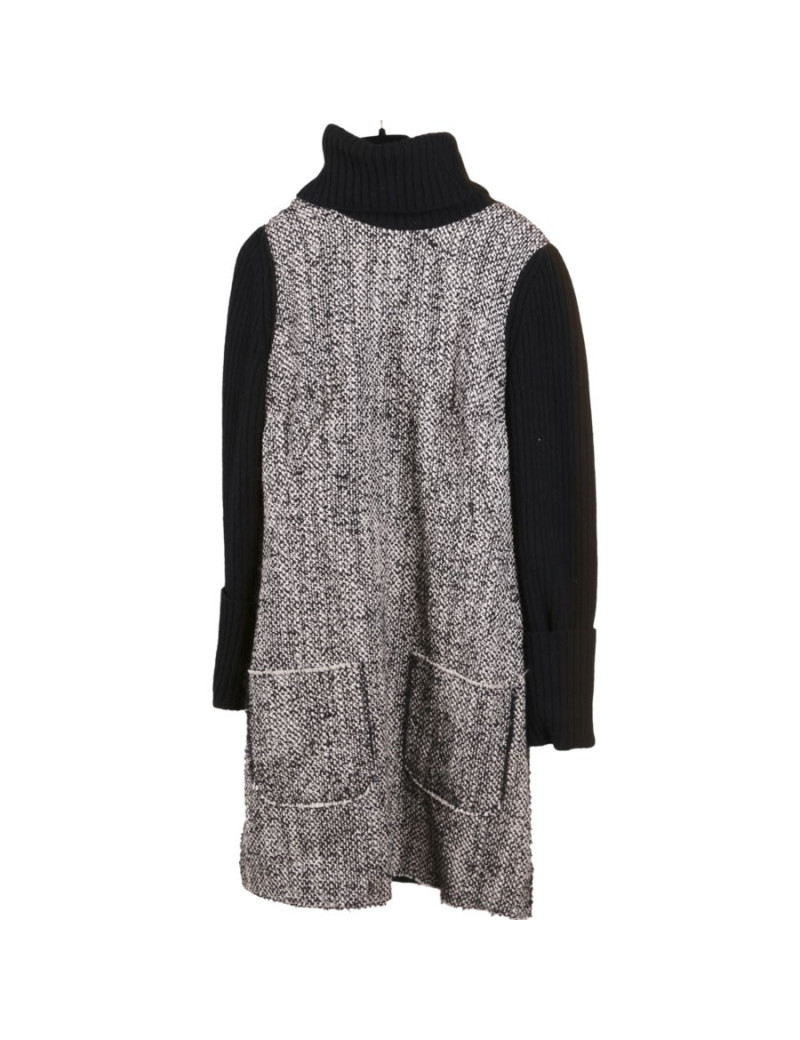 Robe DOLCE & GABBANA en laine noire et blanche T 42 it