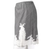 Prince de Galles CHRISTIAN DIOR T38 fabric skirt and lace