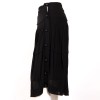 Skirt YVES SAINT LAURENT black silk chiffon