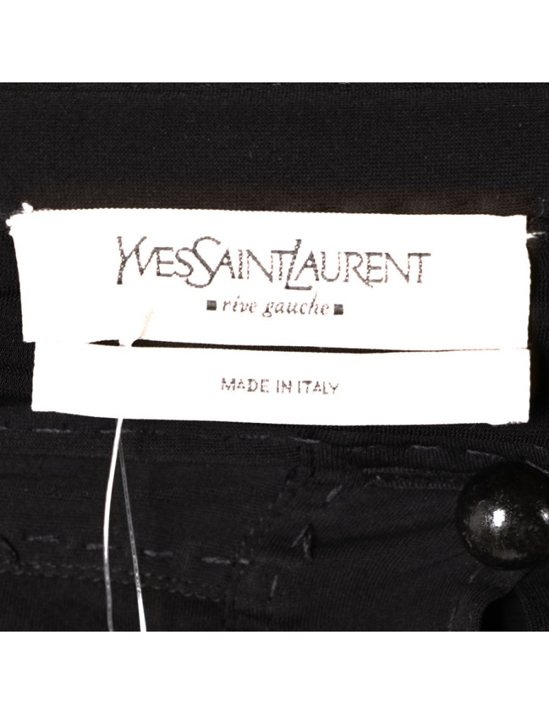 Jupe YVES SAINT LAURENT  mousseline de soie noire