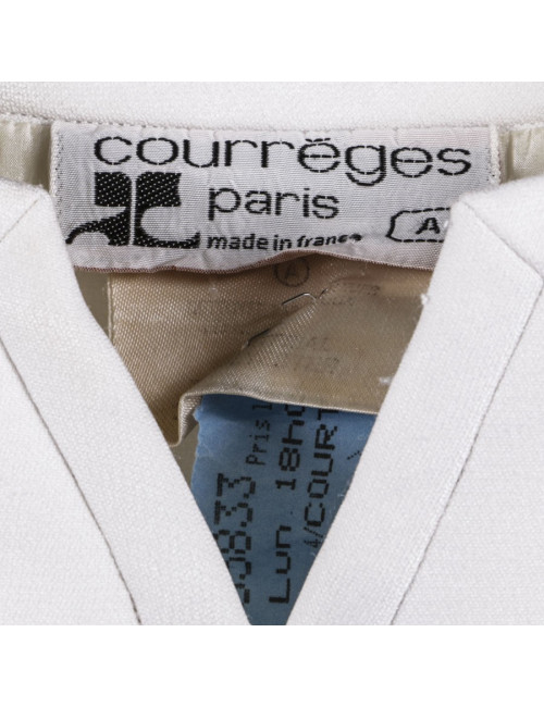 COURREGES Vintage white dress size 36