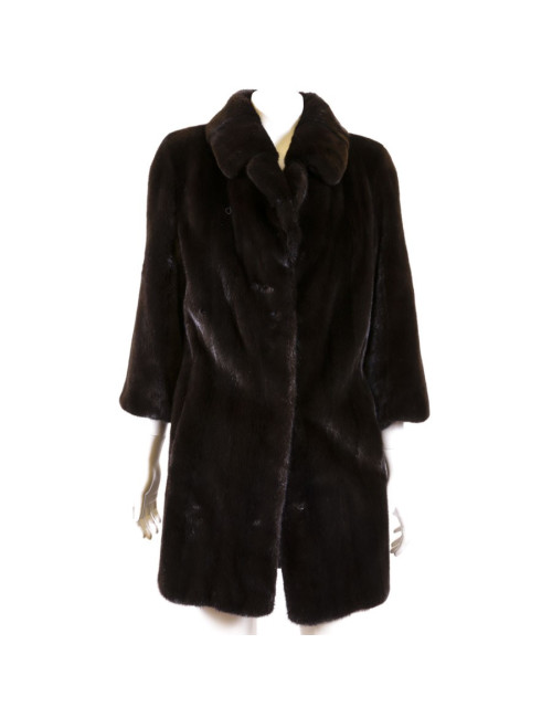 Manteau P T en vison black lama