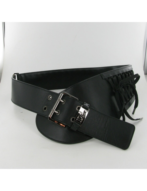 Ceinture cuir noir DIOR
