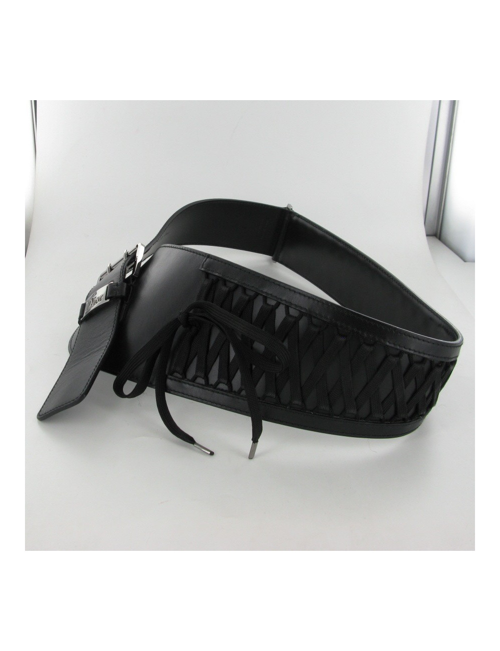 Ceinture cuir noir DIOR