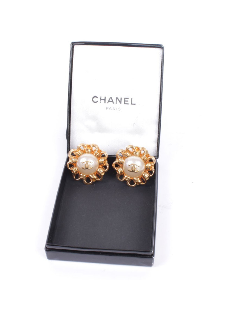 Boucles d'oreille Clips CHANEL Vintage
