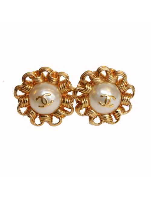Boucles d'oreille Clips CHANEL Vintage