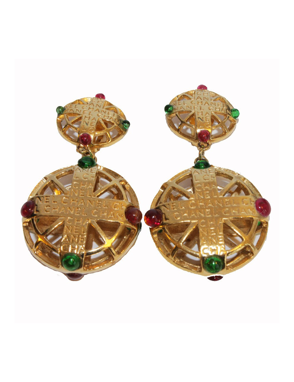 Boucles d'oreille clip CHANEL Couture