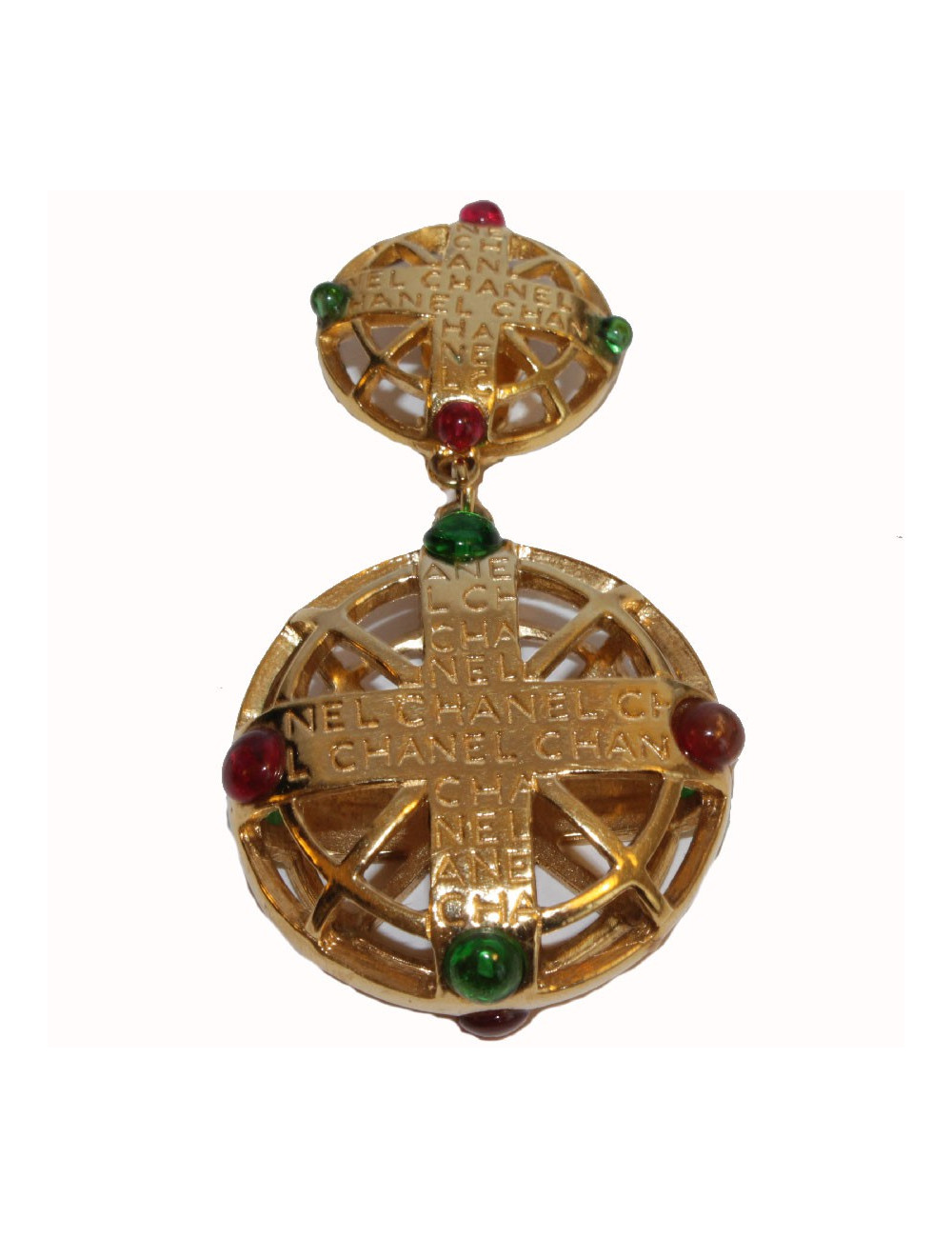 Boucles d'oreille clip CHANEL Couture