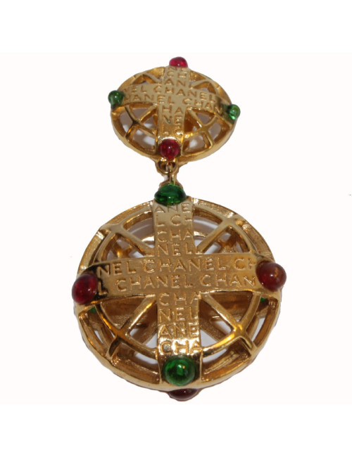 Boucles d'oreille clip CHANEL Couture