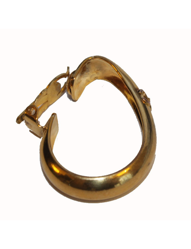 Boucles d'oreille clips CHANEL créoles