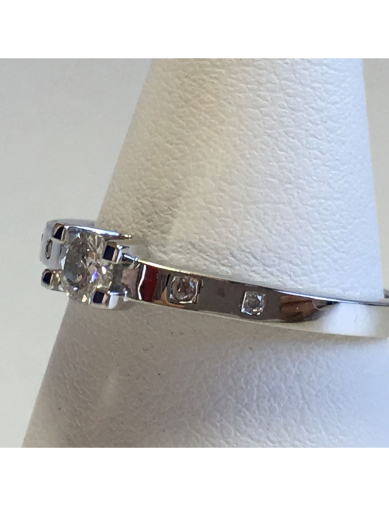 TARA model GAREL ring white gold and diamonds T54