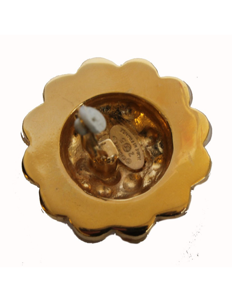 Boucles d'oreille clips CHANEL Couture Matelassées