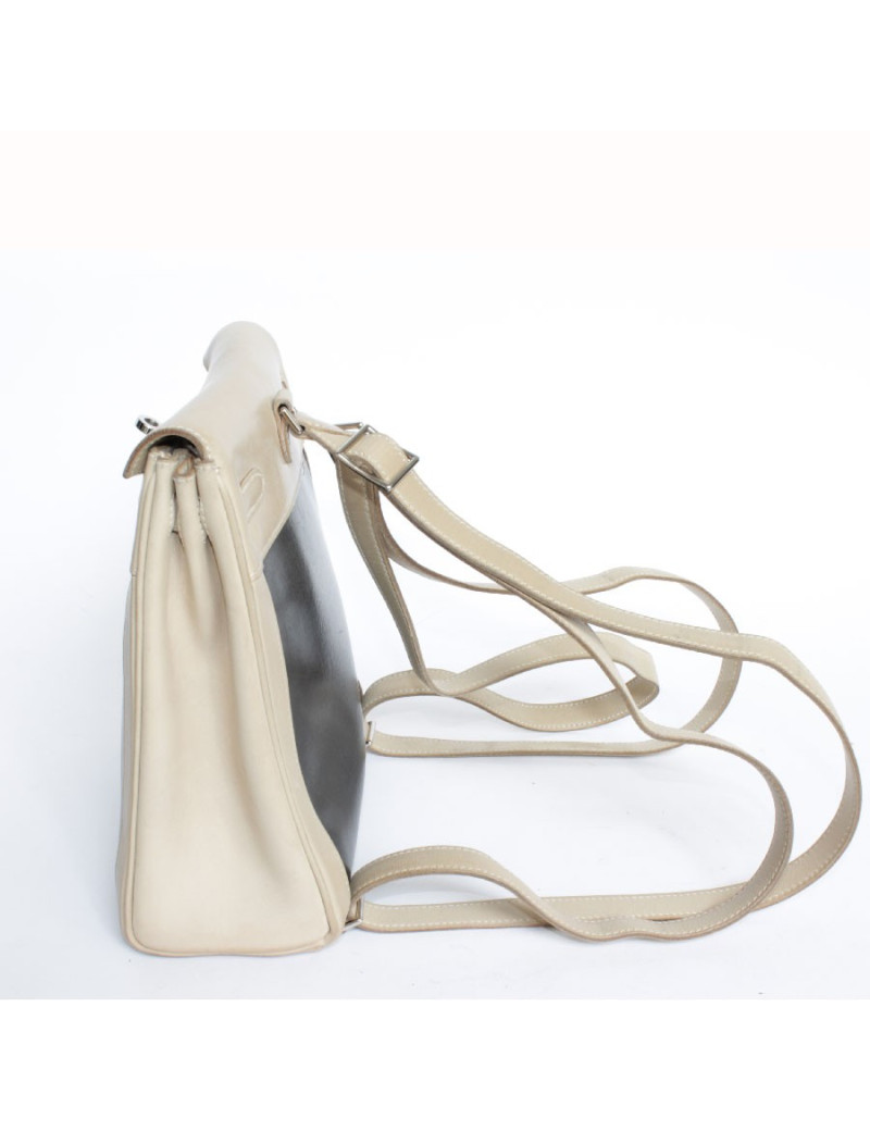 Backpack backpack Kelly HERMES leather and amazonia