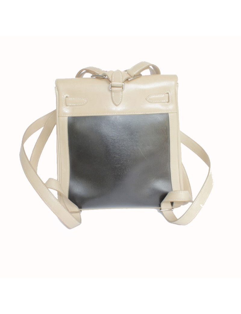 Backpack backpack Kelly HERMES leather and amazonia