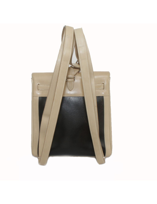 Backpack backpack Kelly HERMES leather and amazonia