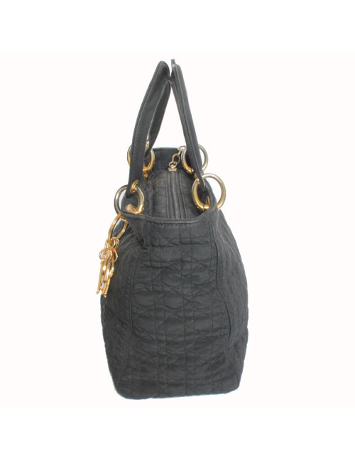 Sac DIOR Lady D toile noire