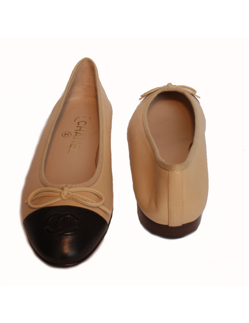 Ballerines T 36.5 CHANEL Bicolore