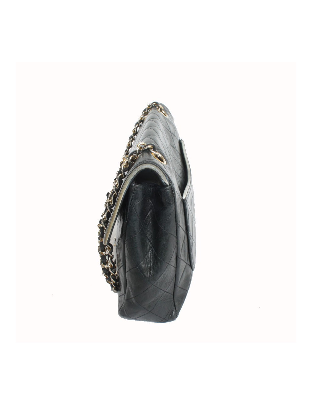 Sac CHANEL Vintage cuir matelassé noir