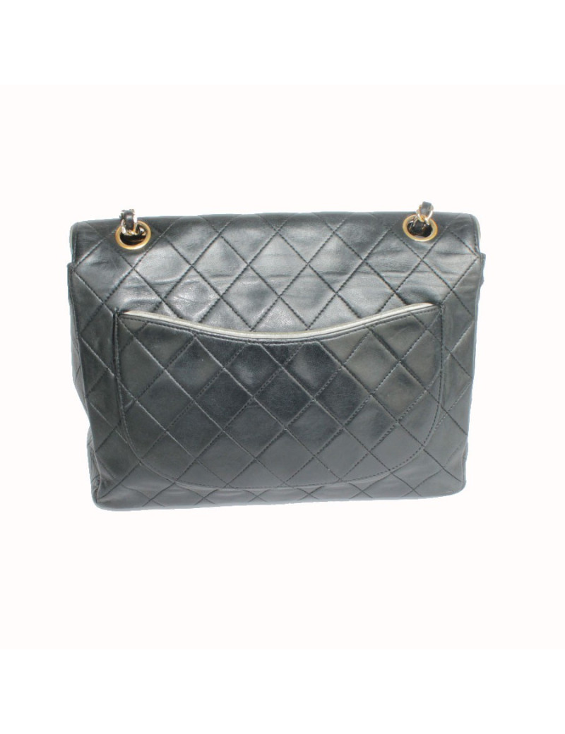 Sac CHANEL Vintage cuir matelassé noir