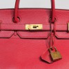 Purse belts HERMES togo leather red top