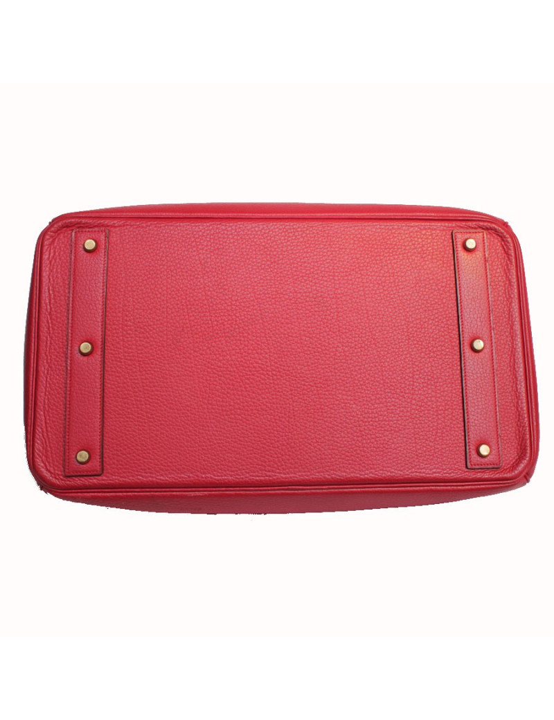 Purse belts HERMES togo leather red top