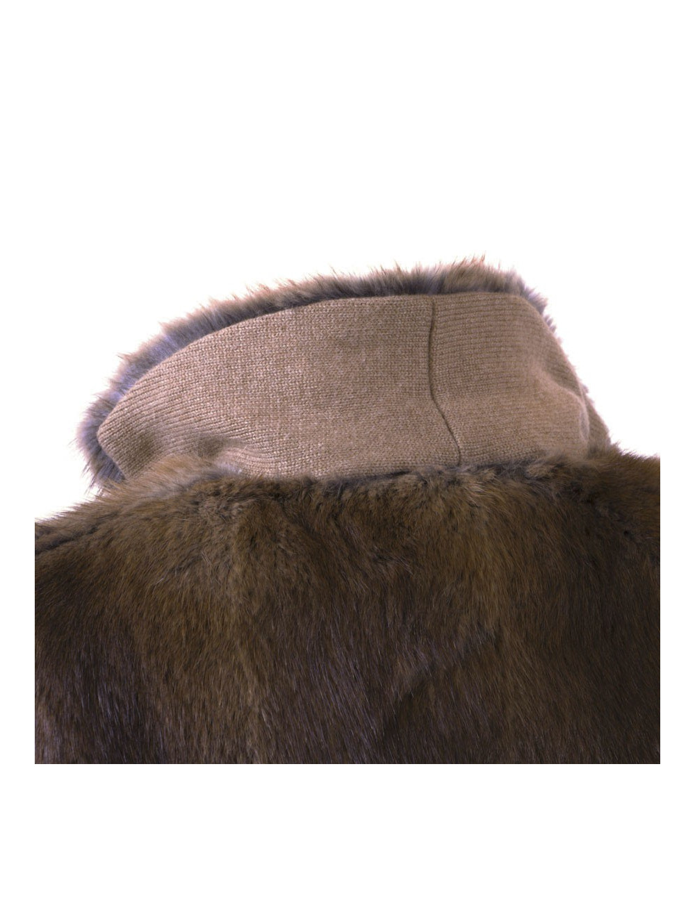 CHLOE T 38 tawny fur coat