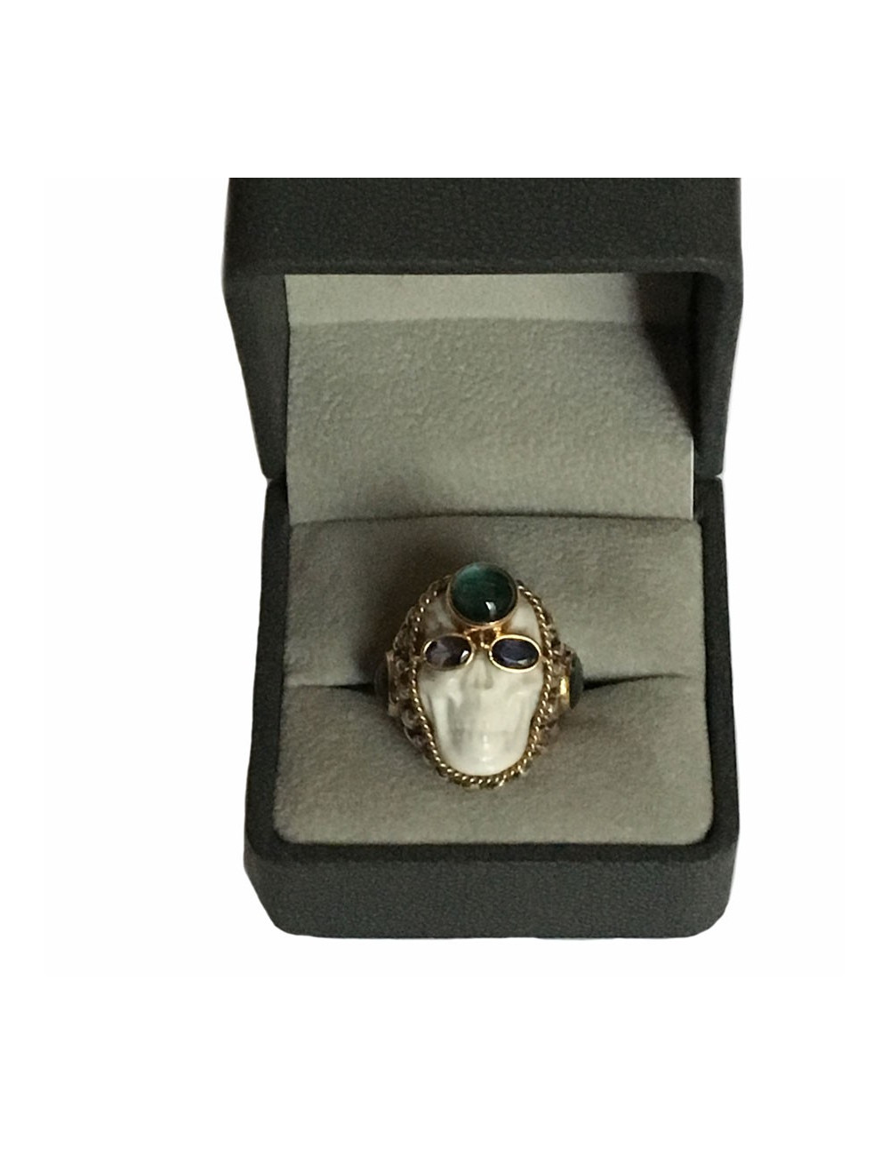 Ring CAROLE mussels for PIETRA DURA