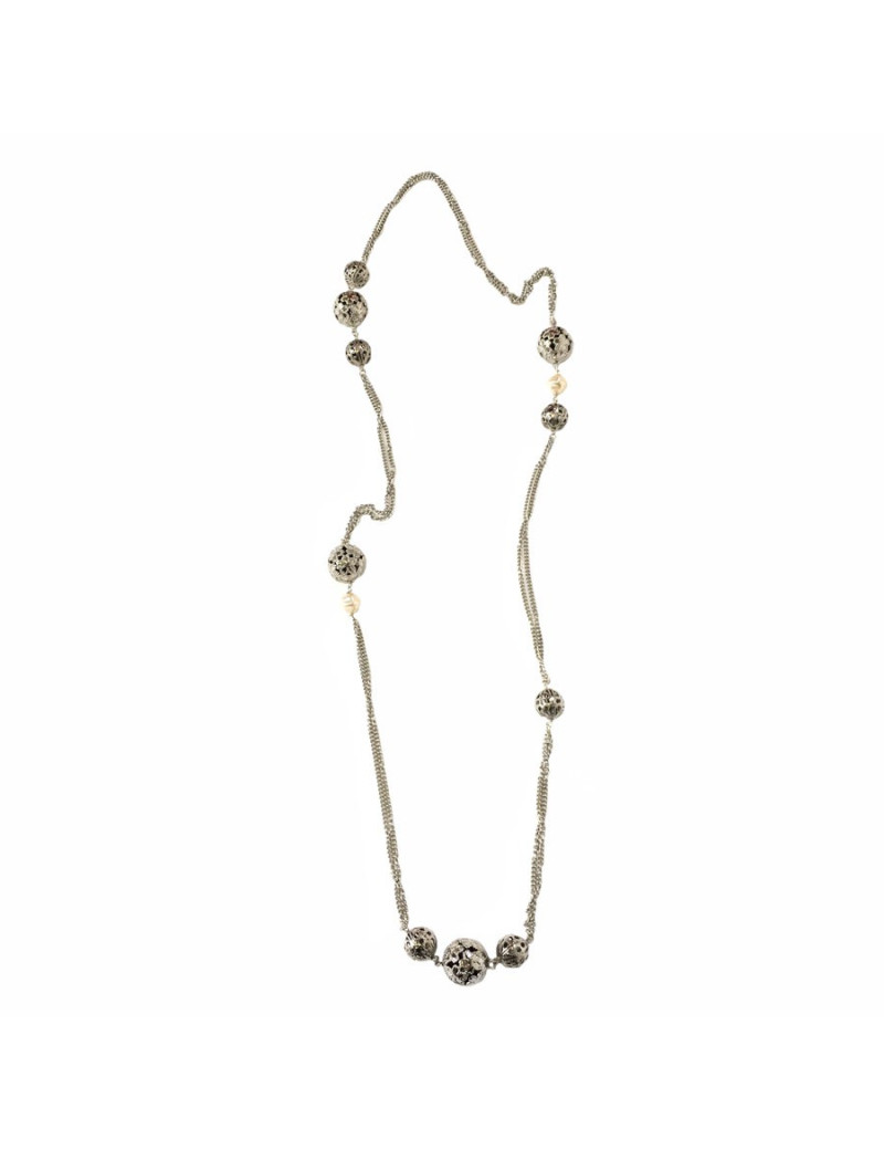 MARGUERITE of VALOIS 'Sphère' necklace in silver