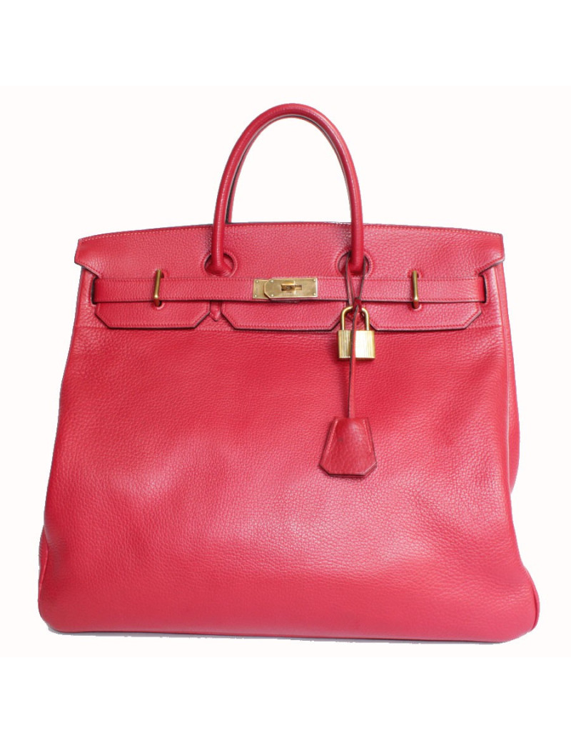 Sac Haut à courroies HERMES cuir togo 