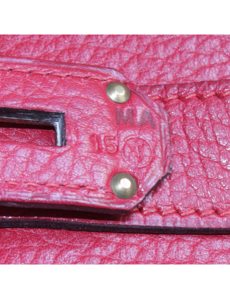 Sac Haut à courroies HERMES cuir togo 