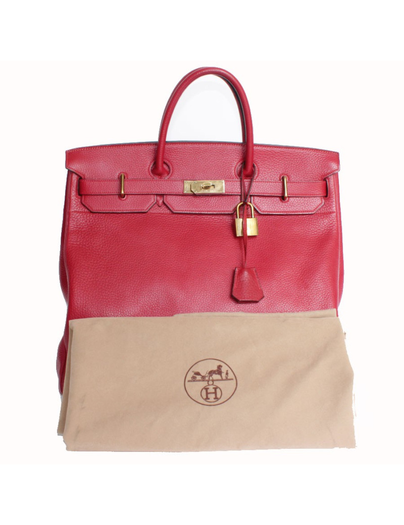 Purse belts HERMES togo leather red top