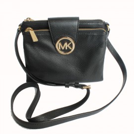 Michael KORS black leather satchel