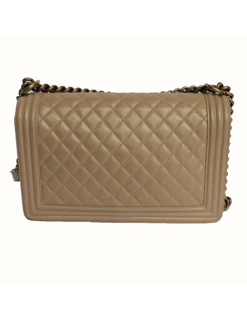 Boy gold lambskin CHANEL bag