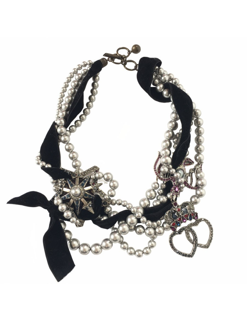 LANVIN choker necklace with charms 