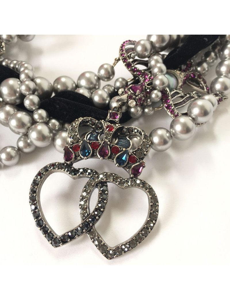 LANVIN choker necklace with charms 