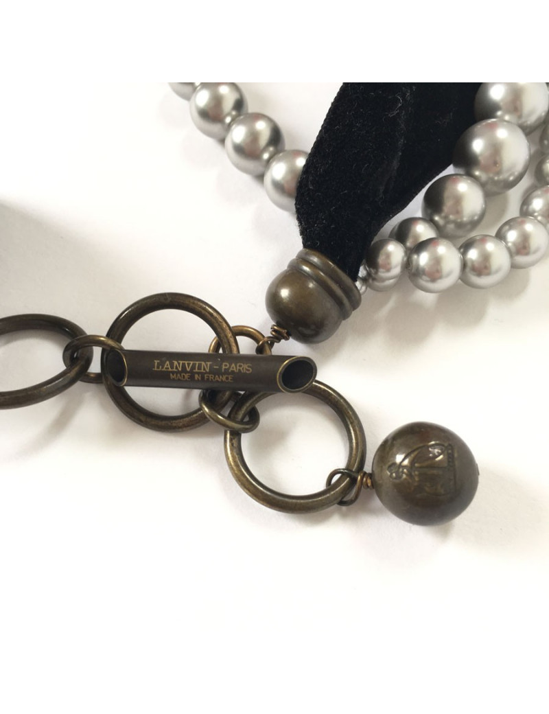 LANVIN choker necklace with charms 