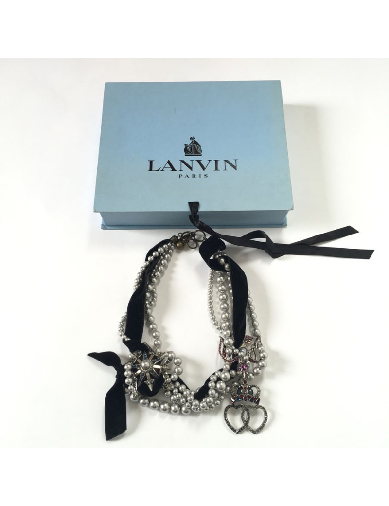 LANVIN choker necklace with charms 