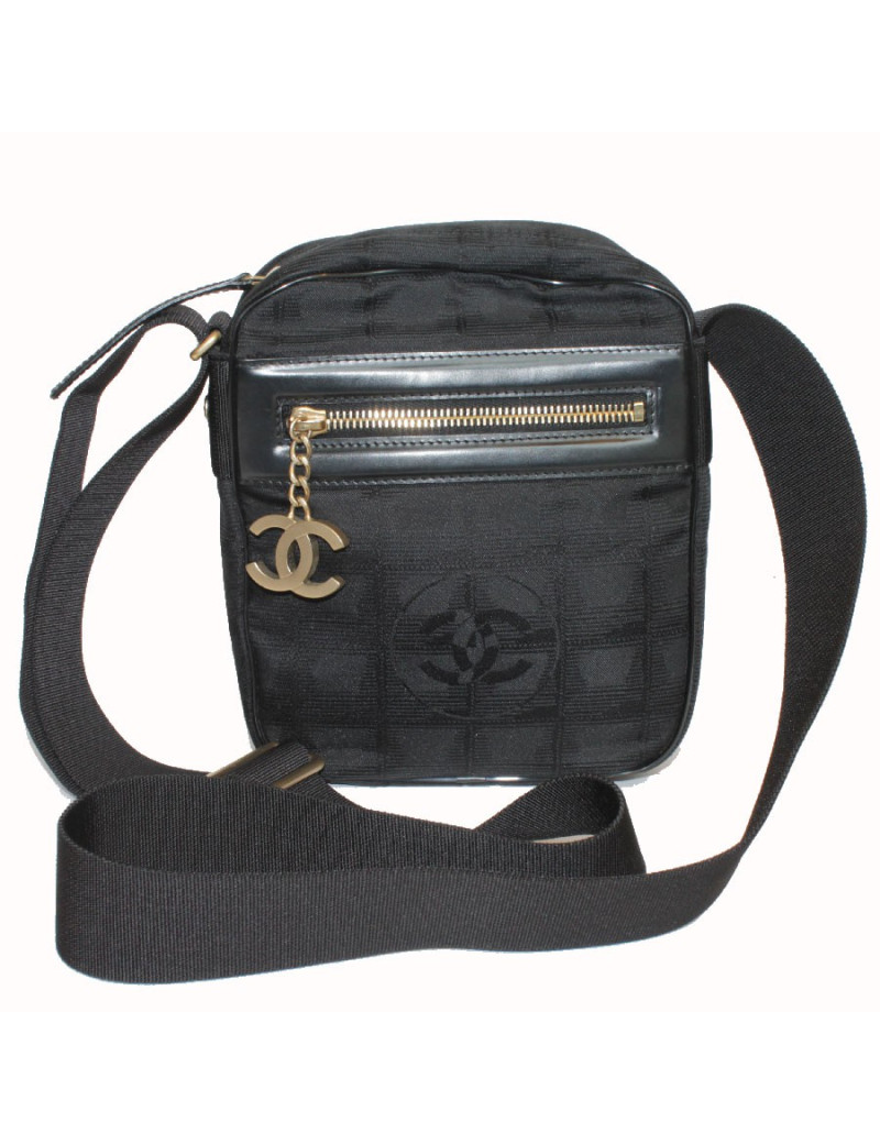 Sacoche CHANEL toile noire 