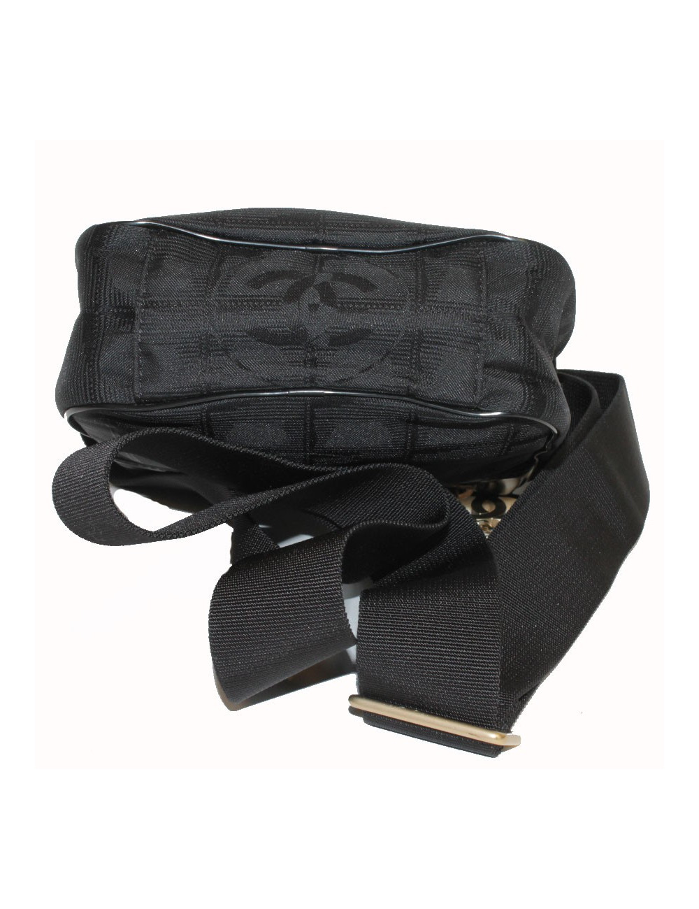 Sacoche CHANEL toile noire 